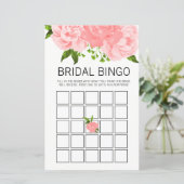 Papier Aquarelle de corail Floral Fête des mariées Jeu de (Debout devant)