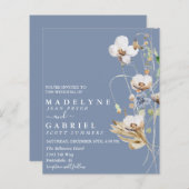 Papier Aquarelle de fleur sauvage de champ (Devant / Derrière)