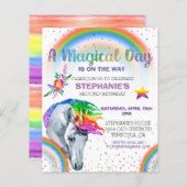 Papier Aquarelle de Parties scintillant arc-en-ciel de li (Devant / Derrière)