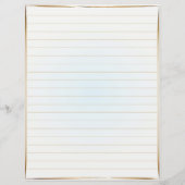 Papier Aquarelle Écriture Écrite (Dos)