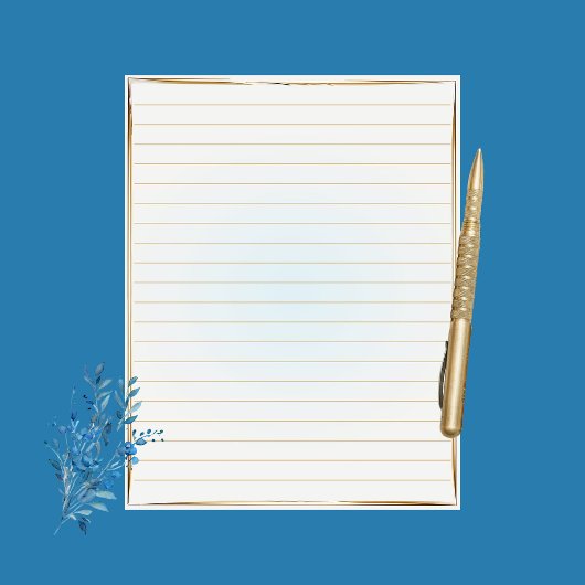 Papier Aquarelle Écriture Écrite