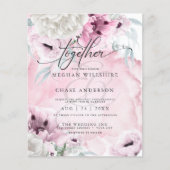 Papier Aquarelle Élégante Et Abordable Fleurs Roses (Devant)