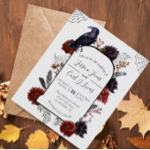 Papier Aquarelle Elégante Halloween Floral Boho Feather