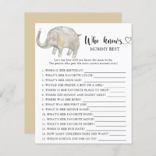 Papier Aquarelle Eléphant Balloon - Qui connaît maman mie