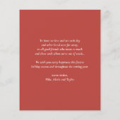 Papier Aquarelle Festive Dachshund Père Noël Joyeux Howli (Dos)