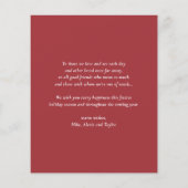 Papier Aquarelle Festive Pitbull Joyeux Howlidays (Dos)