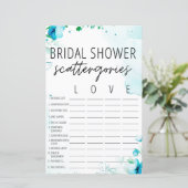 Papier Aquarelle Fête des mariées bleu Scattergents Jeu (Debout devant)