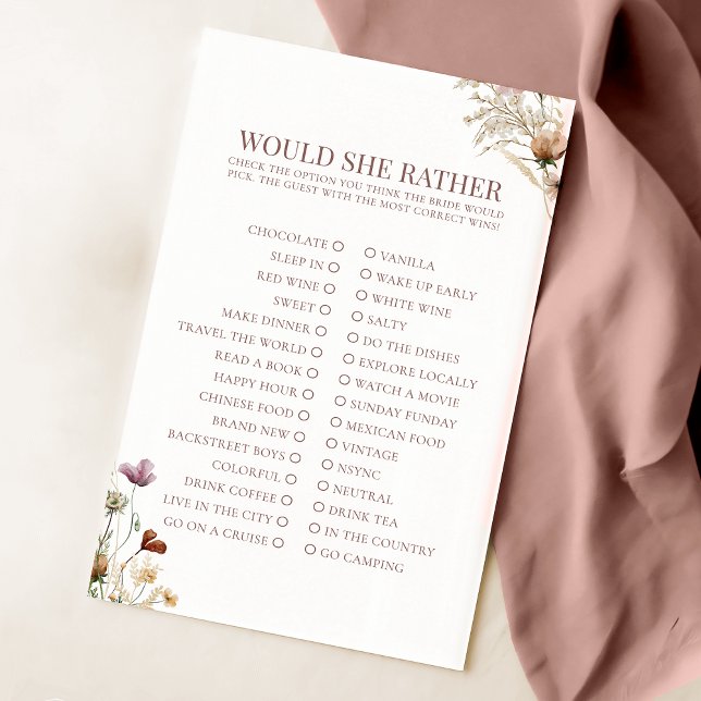 Papier Aquarelle Fleur sauvage nuptiale préférerait-elle  (Créateur téléchargé)