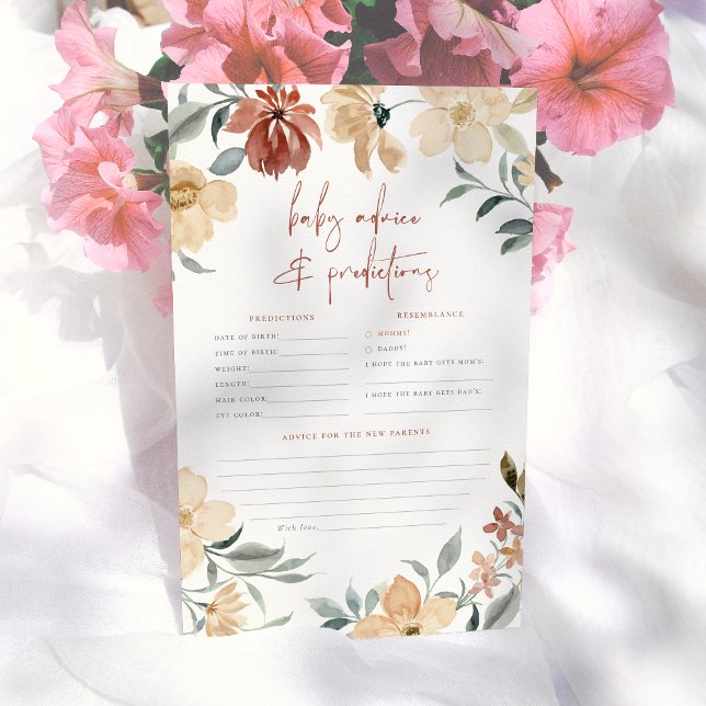 Papier Aquarelle Fleurs Baby Prediction & Conseils Jeu (Créateur téléchargé)