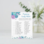 Papier Aquarelle Floral Grossesse Bonbons Match (Debout devant)