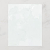 Papier Aquarelle florale Budget Faire-part de mariage (Dos)