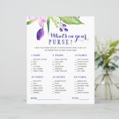 Papier Aquarelle florale élégant jeu de douche nuptiale (Debout devant)