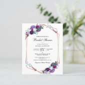 Papier Aquarelle florale Fête des mariées botanique (Debout devant)