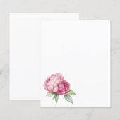 Papier Aquarelle florale rose pis rose roses roses (Devant / Derrière)