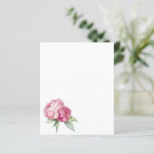 Papier Aquarelle florale rose pis rose roses roses (Debout devant)