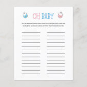 Papier Aquarelle Genre Révéler Oh Baby Game (Devant)