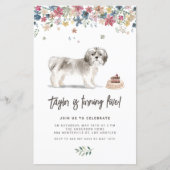 Papier Aquarelle Gris Chih Tzu Chien Invitation Anniversa (Devant)