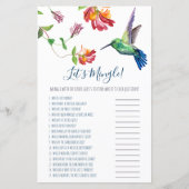 Papier Aquarelle Humminbird Let's Mingle ! Jeu (Devant)