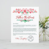 Papier Aquarelle Lettre de l'enfant du père Noël (Debout devant)