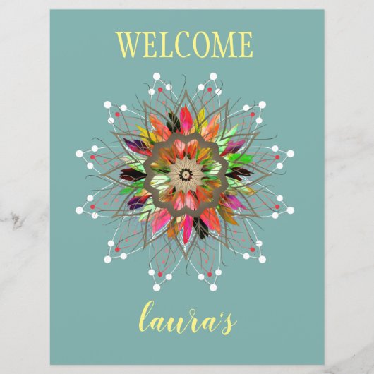 Papier Aquarelle Lotus Fleur Logo Massage de guérison (Devant)