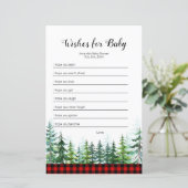 Papier Aquarelle Lumberjack Voeux pour Baby Game (Debout devant)