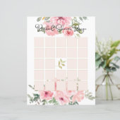 Papier Aquarelle Lush Blush rose Floral Bingo (Debout devant)
