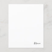 Papier Aquarelle marguerite note personnalisée (Dos)