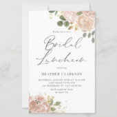 Papier Aquarelle Mauve Peach Flowers Déjeuner nuptial (Devant)