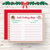 Papier Aquarelle Noël Cookies Exchange Recette