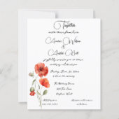 Papier Aquarelle orange Poppy Minimaliste (Devant)