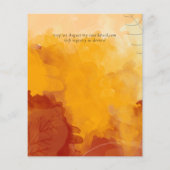 Papier Aquarelle orange vif Abstrait Mariage couché de so (Dos)