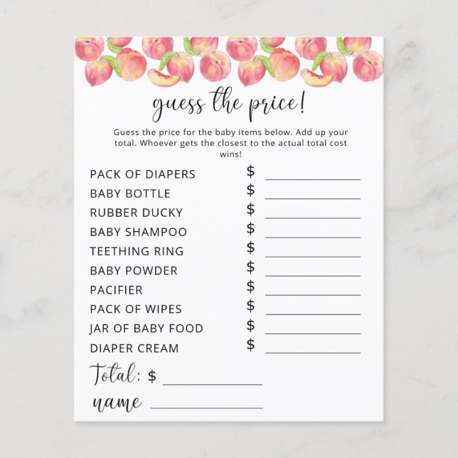 Papier Aquarelle pêche Prix Guest jeu (Devant)