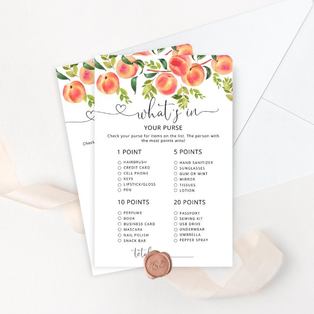 Papier Aquarelle pêche Whats dans votre sac à main (Créateur téléchargé)