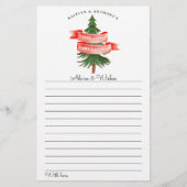 Papier Aquarelle Pine Tree Joyeux Petit Baby shower (Devant)