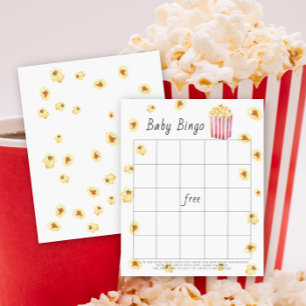 Papier Aquarelle Popcorn Baby Bingo jeu