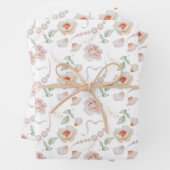 Papier aquarelle pour mariage Roses roses et Perle (En situation)