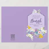 Papier Aquarelle Printemps Écriture Florale Bulletin de l (Devant)