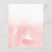 Papier Aquarelle rose clair élégant Mariage budget (Dos)
