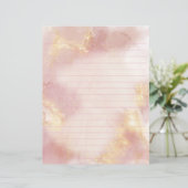 Papier Aquarelle rose paradisiaque (Debout devant)