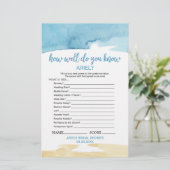 Papier Aquarelle Sable & Mer Jeu "What's In Your Purse" (Debout devant)