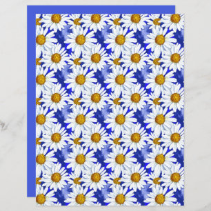 Papier Aquarelle sur Denim Blue