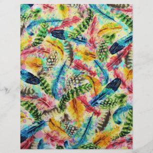 Papier Aquarelle tendance mignonne éclaboussures de plume
