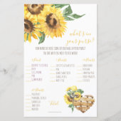 Papier Aquarelle Tournesol Qu'y a-t-il dans votre sac à m (Devant)