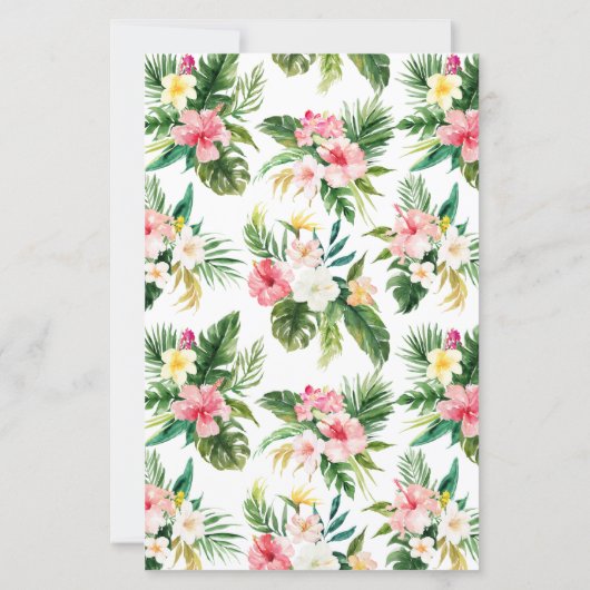 Papier Aquarelle Tropical Garland Wives for Baby (Dos)