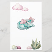 Papier Aquarelle Turquoise Dragon Wives for Baby (Dos)