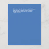 Papier Aquarelle Verre de mer Abstrait Turquoise Mariage  (Dos)