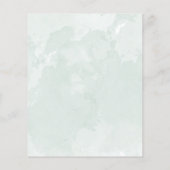 Papier Aquarelle verte sauge eucalyptus (Dos)