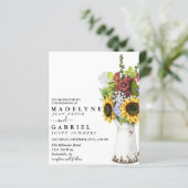 Papier Aquarelle Whimsical tournesol Rustique Floral (Debout devant)