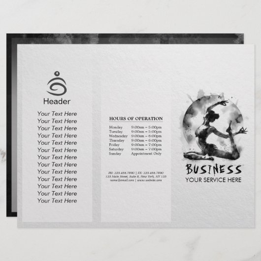 Papier Aquarelle Yoga Reiki Pose King Pigeon à une jambe (Devant / Derrière)