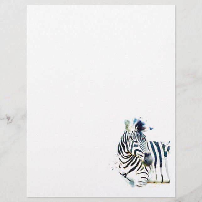 Papier Aquarelle Zebra (Devant)